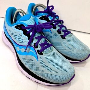 Saucony Women's Athletic Shoes - Light Blue and Purple